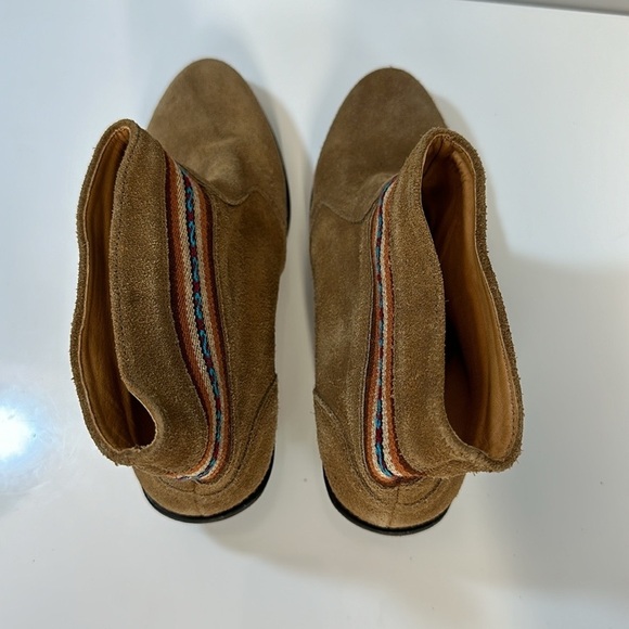 Fortress of Inca Suede Aztec Ankle Boots Size 6 - Picture 8 of 16